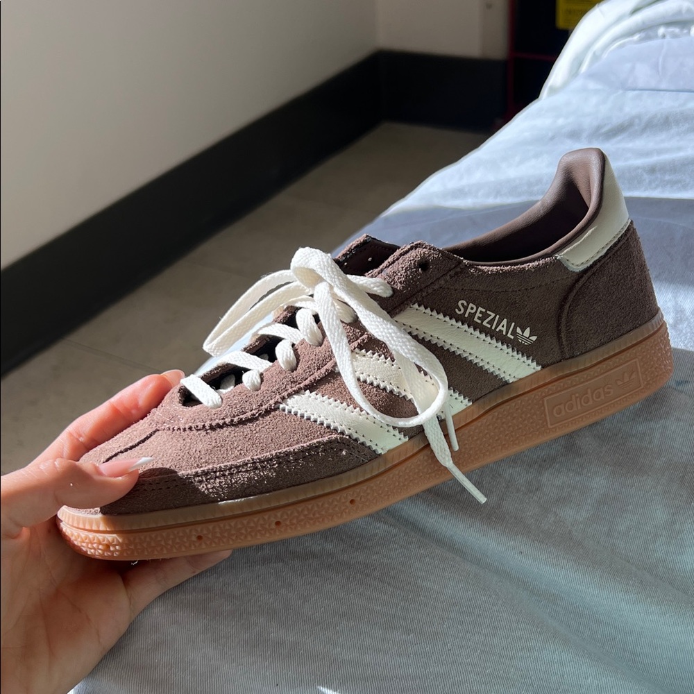 Adidas Spezial Chocolate Brown and White Sneakers